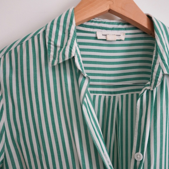 Collared striped button down shirt - Picture 3 of 4